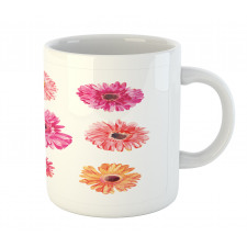 Pink Yellow Flowers Mug