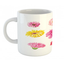 Pink Yellow Flowers Mug