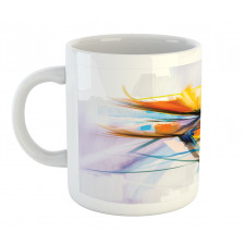 Oil Paint Art Flowers Mug