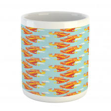 Fire Bird Feathers Mug