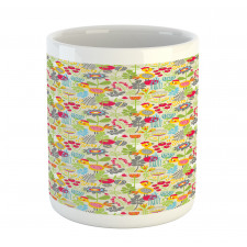 Nursery Bird and Flowers Mug