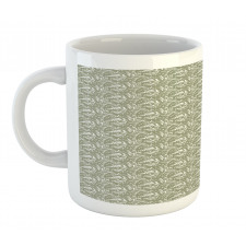 Abstract Banana Leaves Mug