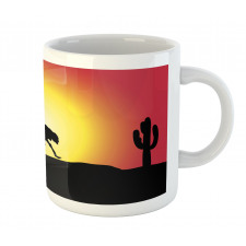 Running Animal Silhouette Mug