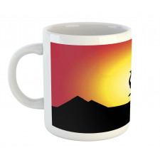 Running Animal Silhouette Mug