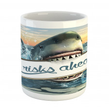 Dangerous Fish Holds Plaque Mug