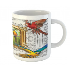 Exotic Colorful Birds Image Mug