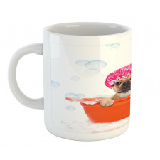 Dog Having a Bath Tub Mug