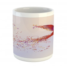 Abstract Hummingbird Mug