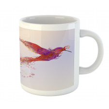 Abstract Hummingbird Mug