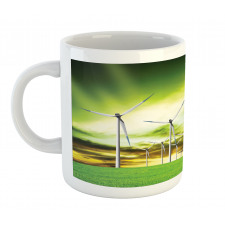 Wing Turbines Green Sky Mug