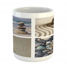 Sand and Pebbles Collage Mug
