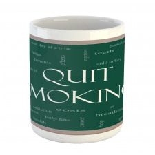 Smoking Message Blackboard Mug