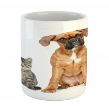 Cat Dog Animal Friends Mug
