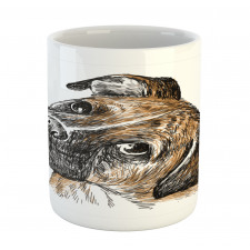 Sketchy Furry Puppy Pet Mug