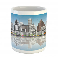 Digital Art Water Reflection Mug