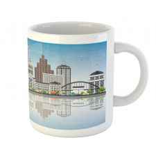 Digital Art Water Reflection Mug