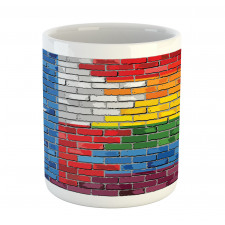 Brick Wall Grungy Texas Town Mug