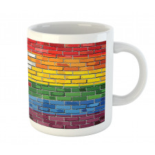 Brick Wall Grungy Texas Town Mug