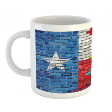 Brick Wall Grungy Texas Town Mug