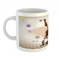 Pop Art Vintage Retro Style Mug