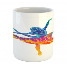 Colorful Ballerina Girl Pose Mug