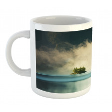 Foggy Mountain Reflection View Mug