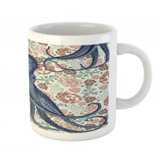 Animal on Retro Flowers Mug