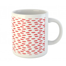 Red Kisses Imprint Mug