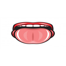 Open Mouth Tongue out Image Mug