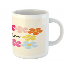 Simple Colorful Flowers Mug