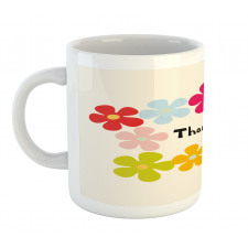 Simple Colorful Flowers Mug