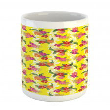 Tropical Flowers Art Mug