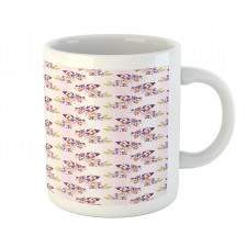 Oriental Flowers Ombre Mug