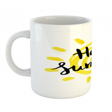 Spiral Sun Motif Mug