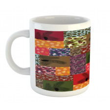 Colorful Pine Squares Art Mug