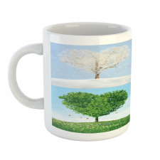 Heart Trees Pattern Mug