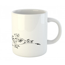 Bride and Groom Abstract Art Mug