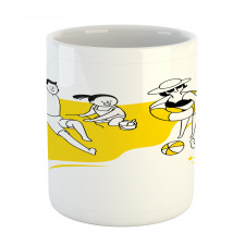 Happy Family at the Beach Mug