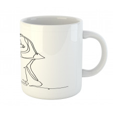 Kissing Romantic Couple Sketch Mug