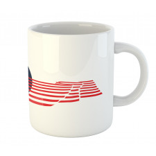 Eagle with Stars Stripes Mug