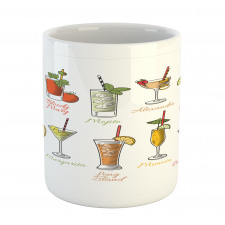 Famous Cocktails Mug