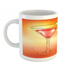 Martini Glass Lime Mug