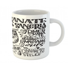 Sangria Sketch Art Mug