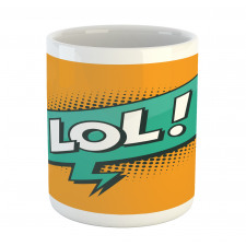 Retro Text with Speech Bubble Mug