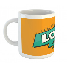 Retro Text with Speech Bubble Mug