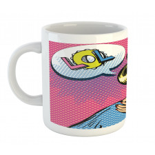 Laughing Woman with Closed Eyes Mug