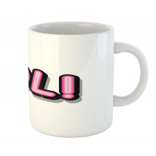 Retro Letters Vintage Pop Art Mug