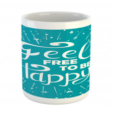 Retro Style Design Stars Mug