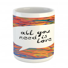 Watercolored Speech Bubble Mug