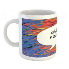 Watercolored Speech Bubble Mug